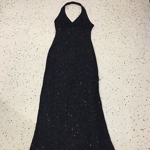 Vintage Hollywood Glam Evening Sparkle Gown Size M